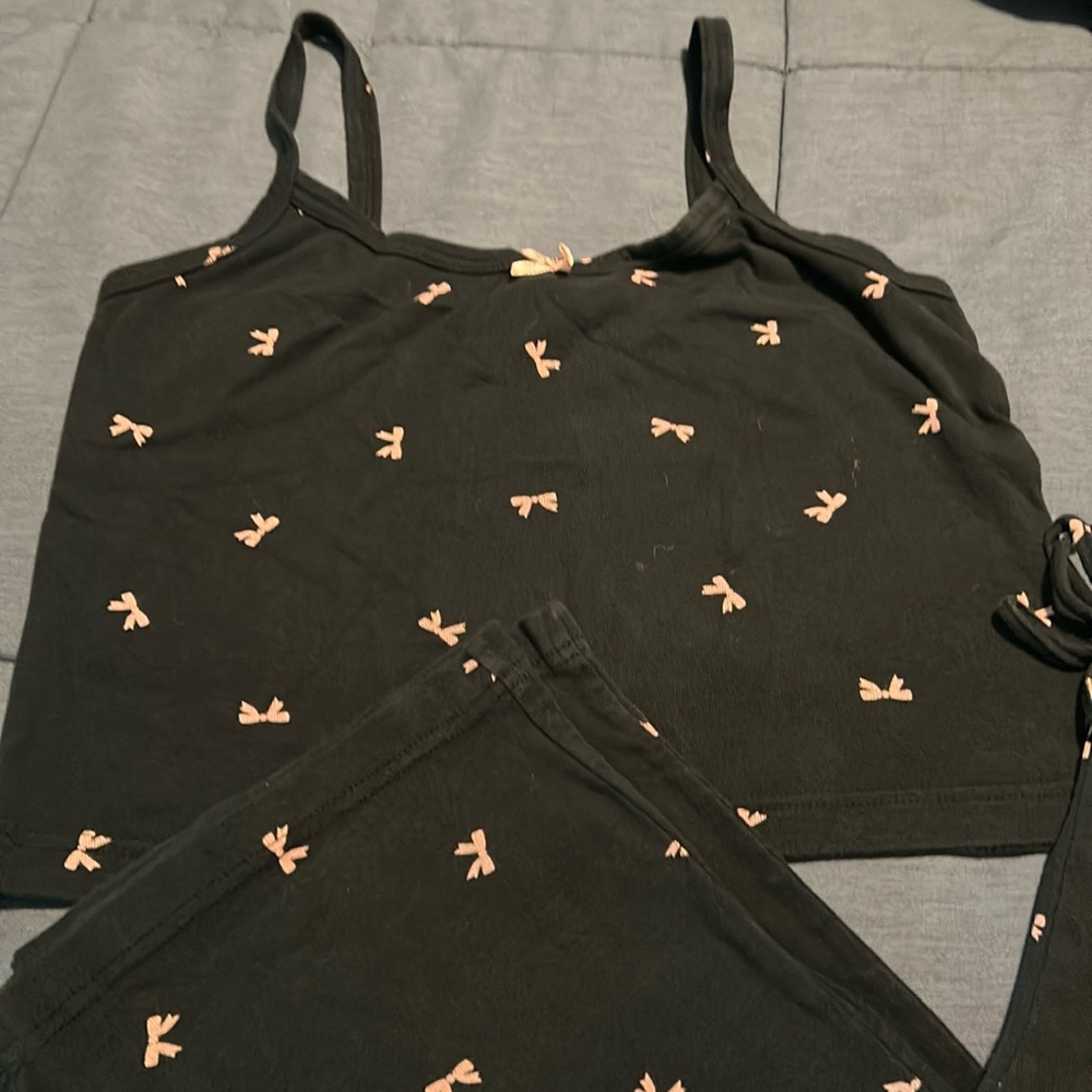 Vintage Victoria secret pj”s.  Cute black 🎀